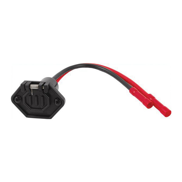 Attwood Attwood 14366-6 Heavy-Duty 12V Trolling Motor Connector Receptacle - 2-Wire, 8 AWG, Female 14366-6